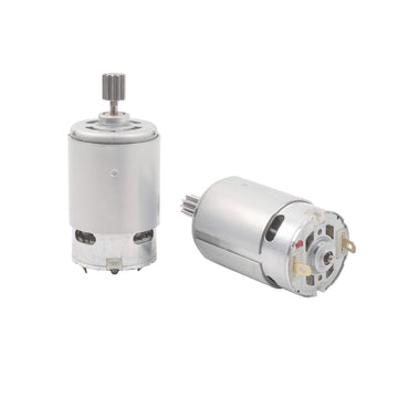 2 Pcs 550 40000Rpm 12 Volt Electric Motor, High Speed Rs550 12V Motor Gearbox Accessories For Power Wheels Children Ride On Car Parts