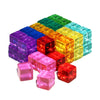 Candywood Rainbow Acrylic Gem Cubes Blocks Children Educational Sensory Training Crystal Toys Baby Learn Color Light Shadow Stacking Toys (40-Pcs)
