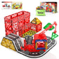 Magnetic Tiles Road Set With Magnetic Crane Edition Car Toys, Magnet Building City Fire Kids Toys For 3 4 5 6 7 Years Old Boys Girls, Magworld Kids Games Construction Stem Toys For Boys Gifts