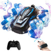 YEMIAI Remote Control Car, 2.4 Ghz 4WD Gesture Sensing RC Stunt Car, Double Sided 360 flip, with Cool Lights and Music, Birthday