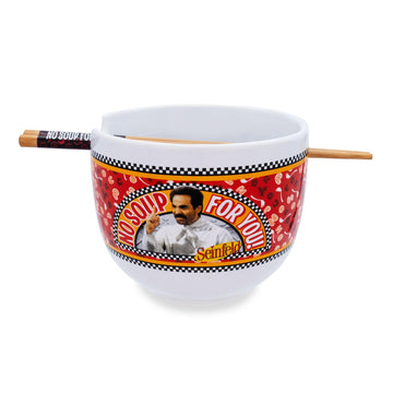 Seinfeld No Soup For You 20-Ounce Ramen Bowl And Chopstick Set