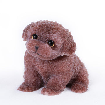 Nansike Taba Squishy Dog Kit - Kawaii Teddy Fidget Toy And Cute Silicone Puppy Gifts For Women (Brown)