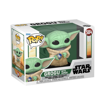Funko Pop Star Wars: The Book of Boba Fett - Grogu (The Child  Baby Yoda) with protective covering - Collectable Vinyl Figure - Gift Idea - Official Merchandise - Toys for Kids & mature-themeds - Sci-Fi Fans