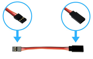 Apex RC Products 3'' / 75mm JR Style Servo Extension - 5 Pack #1002