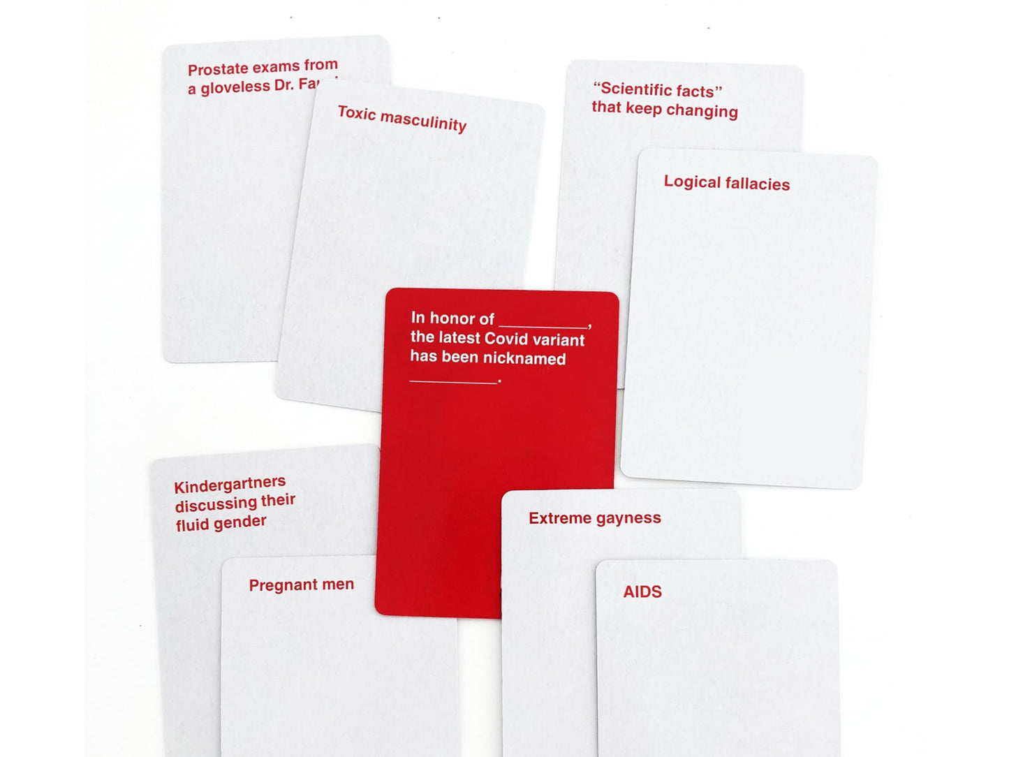 Right Or Racist Funny White Elephant Gift - Hilarious Game for Men & Women - Red Paper Design