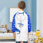 Sylfairy Kids Art Smocks For Painting, Waterproof Artist Rainbow Unicorn Aprons Paint Smocks Toddler Apron Smock For Child (Blue