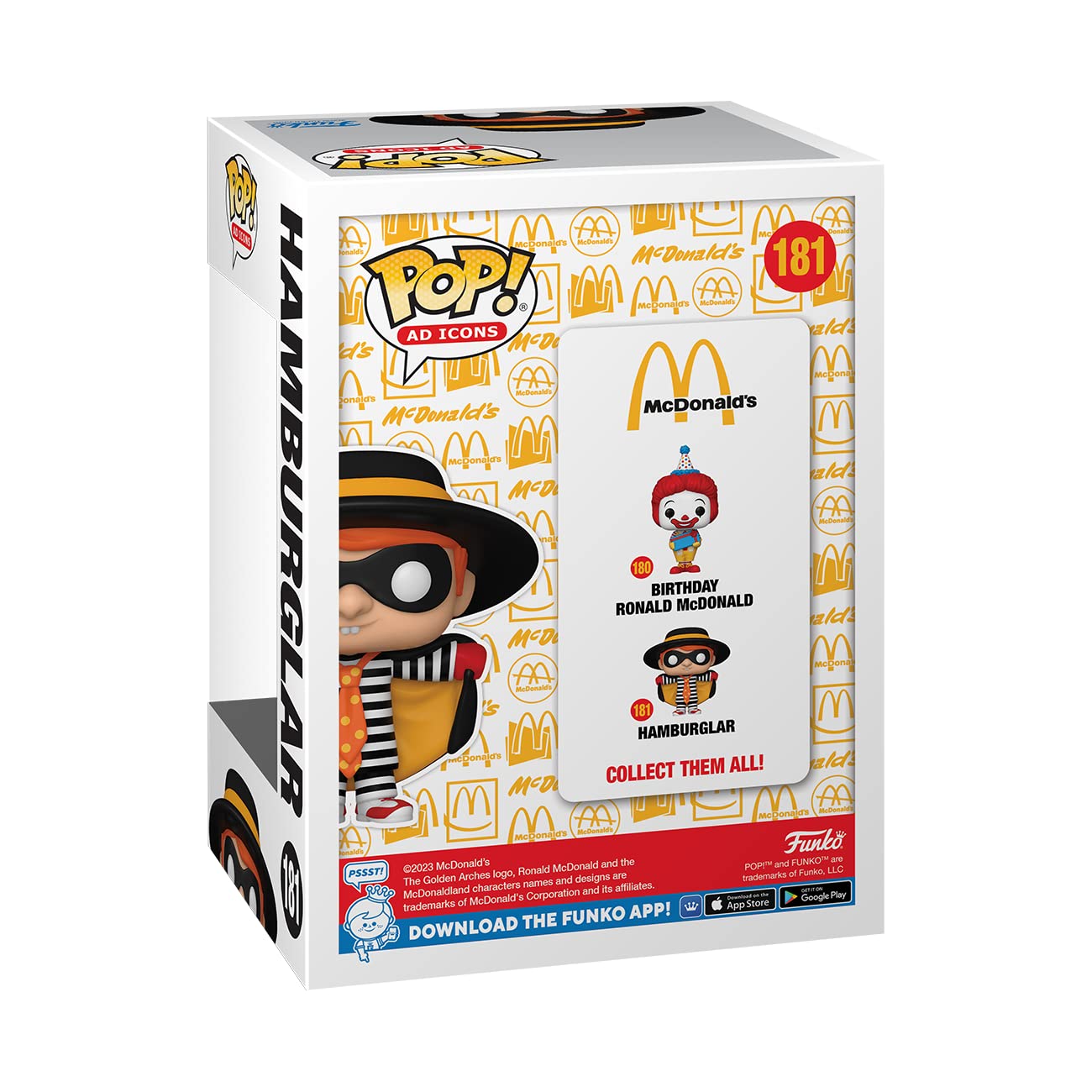 Funko Pop! Ad Icons: Mcdonalds - Hamburglar - Mcdonald'S - Collectable Vinyl Figure - Gift Idea - Official Merchandise - For Kids & Adults - Ad Icons Fans - Model Figure For Collectors