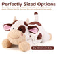 gnomantic Cow Weighted Stuffed Animal - 22" 4.5 lbs Plush Toy, Brown Cotton Plush Pillow for Kids & Adults