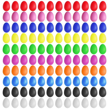 Olutacot 120 Pcs Plastic Egg Shakers Easter Egg Shaker Percussion Musical Maracas Plastic Easter Egg For Kids Toys Learning Diy