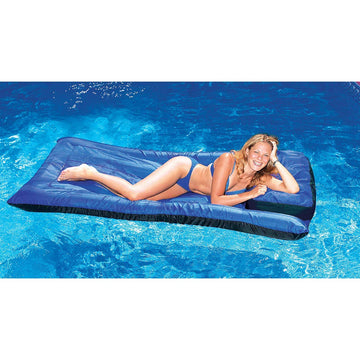 SWIMLINE ORIGINAL Fabric Covered Pool Float Mattress Lounger Raft For mature-themeds & Kids I Comfortable Head Rest & Quick-Dry Cover For mature-themed Or Kid Floating & Lounging Dogs 9057