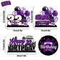 Lingteer Happy 32Nd Birthday Purple Acrylic Table Topper Centerpieces Set - Cheers To 32 Years Old Birthday 32Nd Bday Party Gift Decorations.