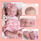 Aori Lifelike Reborn Doll - Realistic 20 Inch Sleeping Newborn Baby Girl With Poseable Limbs And Feeding Set