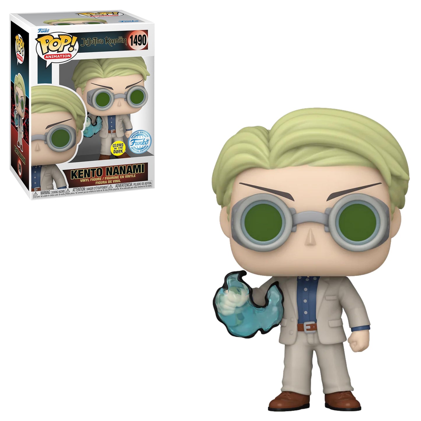 Funko Pop! Animation: Jujutsu Kaisen - Kento Nanami Gitd Special Edition Multicolor Exclusive Jjk #1490