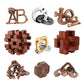Actpo 9Pcs Difficulty Puzzles Gift For Adults, Teens, And Kids Brain Teaser Puzzles Game Desk Toys
