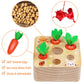 Carrot Harvest Montessori Toy for Hands On Learning and Fine Motor Fun