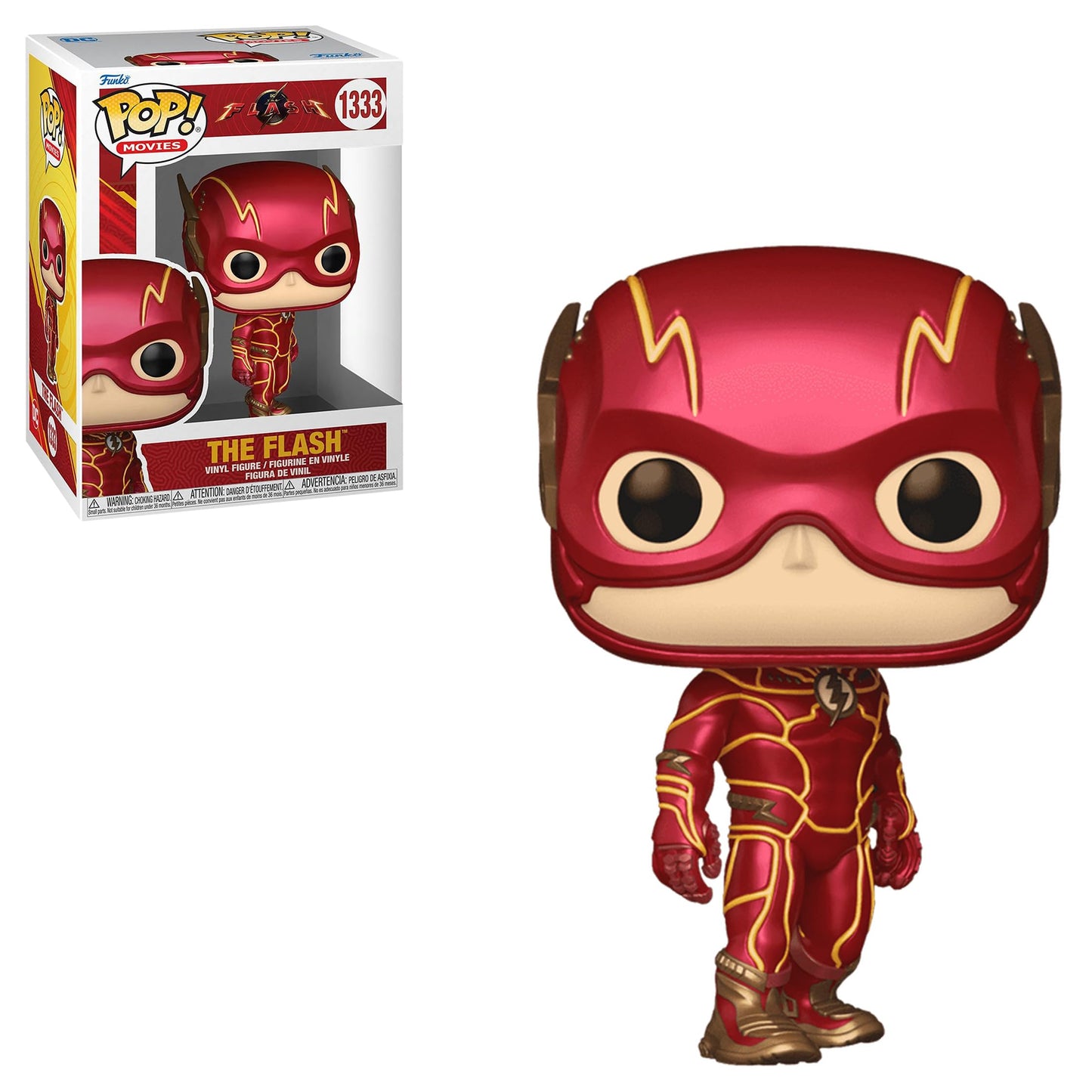 Funko Pop! Movies: The Flash (2023) Metallic Special Edition Multicolor limited availability Vinyl Figure #1333