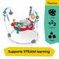 Baby Einstein Ocean Explorers Airplane Adventure 2-In-1 Interactive Activity Jumper With Lights Ages 6 Months +, Max Weight 25 Lbs., Unisex