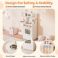 Joymor Kids Play Kitchen Sets, Toddler Kitchen W/Kitchen Sink & Ample Play Kitchen Accessories, Ideal For Creative Pretend Play