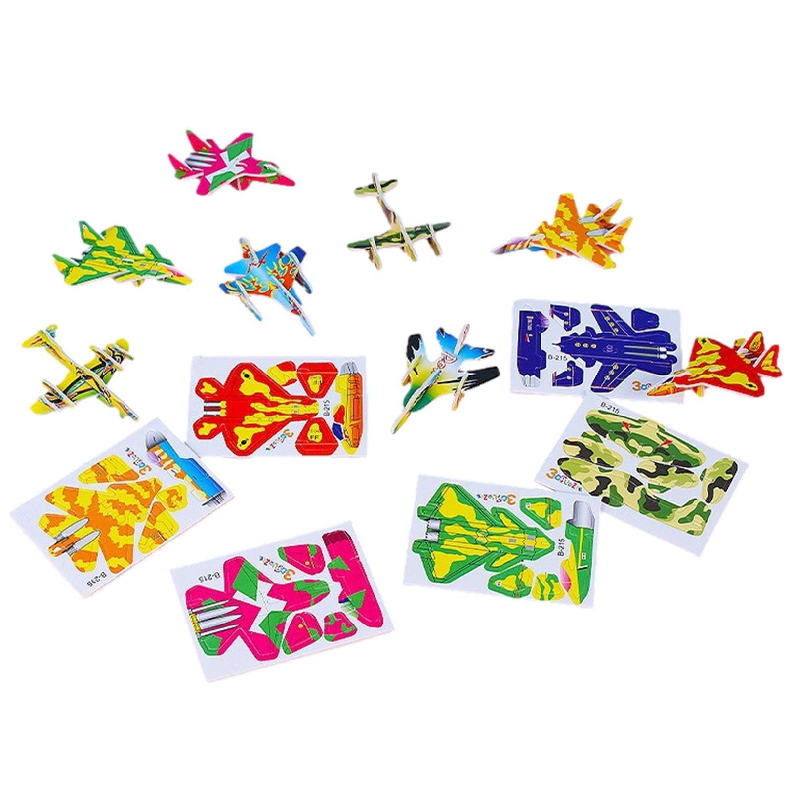 Lyla 3D Cartoon Jigsaw Puzzles Learn Activities Fine Motor Skills Montessori Toys Plane