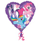 Anagram International My Little Pony Heart Foil Balloon Pack, 18, Multicolor