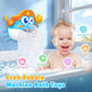 Bath Toys Crab Baby Bath Toys Light Up Bath Bubble Machine with Colourful RGB Light Great Birthday Gift for Boys and Girls Toddler Toy for Kids Ages 1-3 4-8