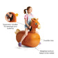 HearthSong Hop N Go Inflatable Bouncy Horse for Kids 5+, Vinyl Ride-On Toy, 1 Pack, Horse Color, Model 733964