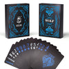 Acelion Waterproof Playing Cards, Plastic Playing Cards, Deck Of Cards, Gift Poker Cards (Black Wolf)