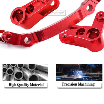 Rcarmumb Steering Set Upgrades Part for 1/10 Arrma Granite/Senton/Typhon 4X4 3S BLX & Mega 550,Big Rock 4X4,Outcast/Kraton 4x4 4