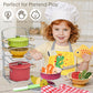 Golray Play Kitchen Accessories, Kids Kitchen Playset Pretend Cookware Including Pots and Pans Set, Cooking Utensils, Organizer,