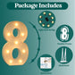 3Ft Marquee Numbers, Light Up Numbers 8 For 8Th 18Th 48Th Birthday Decorations, Big Numbers For Party Decorations, Large Light U