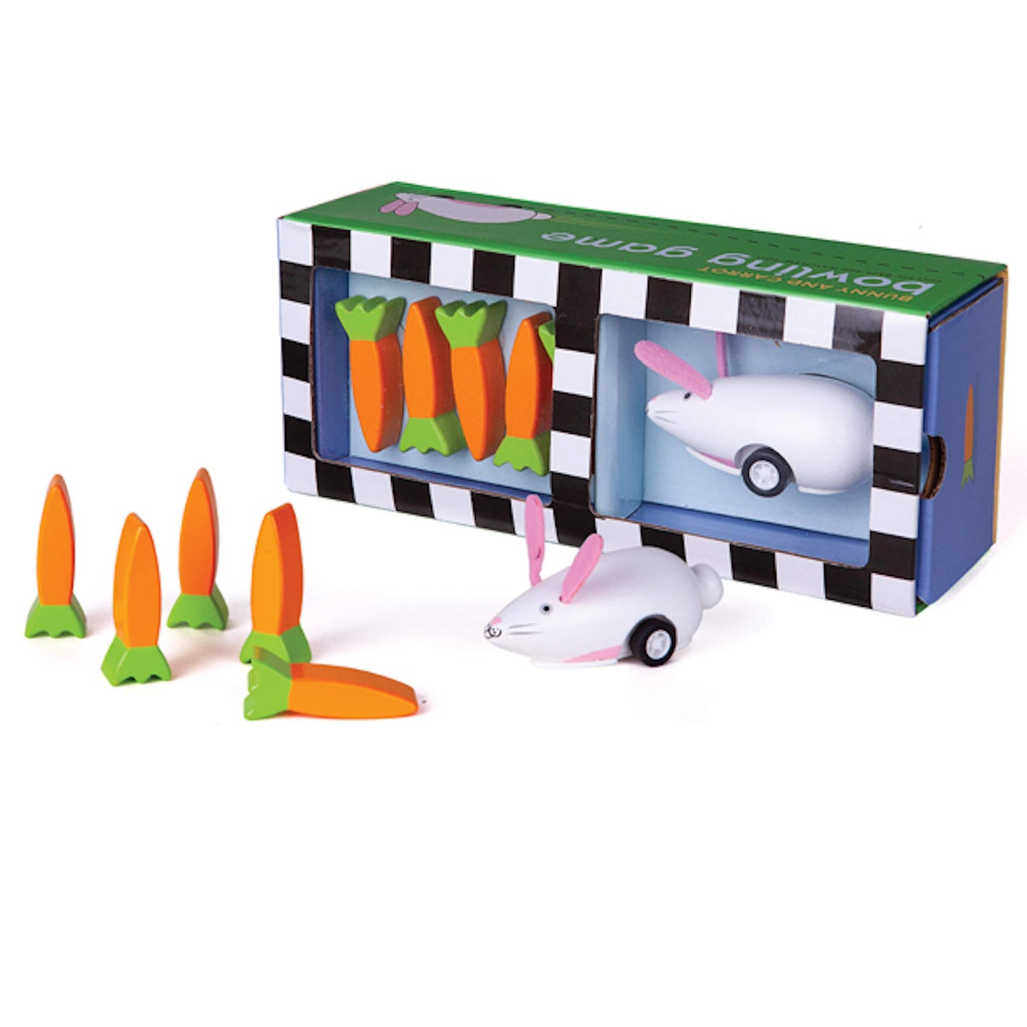 Bunny And Carrot Bowling Game By Jack Rabbit Creations-Develops Coordination And Fine Motor Skills