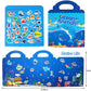 RUSON Reusable Sticker Book for Kids - Ocean Stickers, Educational Travel Activity, Toddler Girls & Boys, Age 3+, Paper, Mixed Color