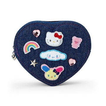 Sanrio 236462 Sanrio Characters Pouch (Denim Patch)