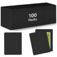 DEDC 100 Packs Trading Card Shipping Protectors Black  Card Protector Shipping for Top Loaders  Soft Card Sleeves and Semi-Rigid Card Holder  Trading Card Shipping Supplies  Card Grading Essential