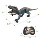 Moskiddo Remote Control T Rex Dinosaur Toy for Kids, Blue, Ages 3-12, Ideal Christmas & Birthday Gift for Boys