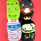 Cats Vs Pickles - Scary Collection #2 - Catzilla, Count Catula, Coder Cat, & Skully - 4-Pack - 4' Cute Cuddly Collectible Bean Plush Toy - Are You Team Cat Or Team Pickle? Collect Them All!