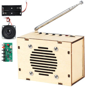 Science Kits For Kids Age 8-12 12-14, Stem Kits For Kids Age 8-10, Stem Toys Build Your Own Fm Radio Kit, Diy Electronic Snap Circuits Projects Gifts For Teen Girls Boys 9 11 13 15 16+ (Classic Wood)