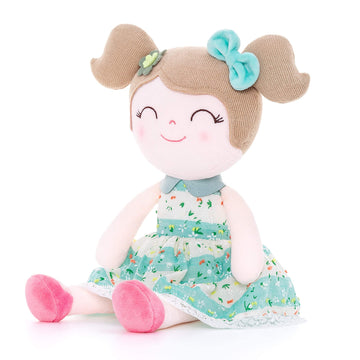 Gloveleya Baby Girl Gifts Soft First Baby Doll Plush Dolls Green 16' With Gift Box