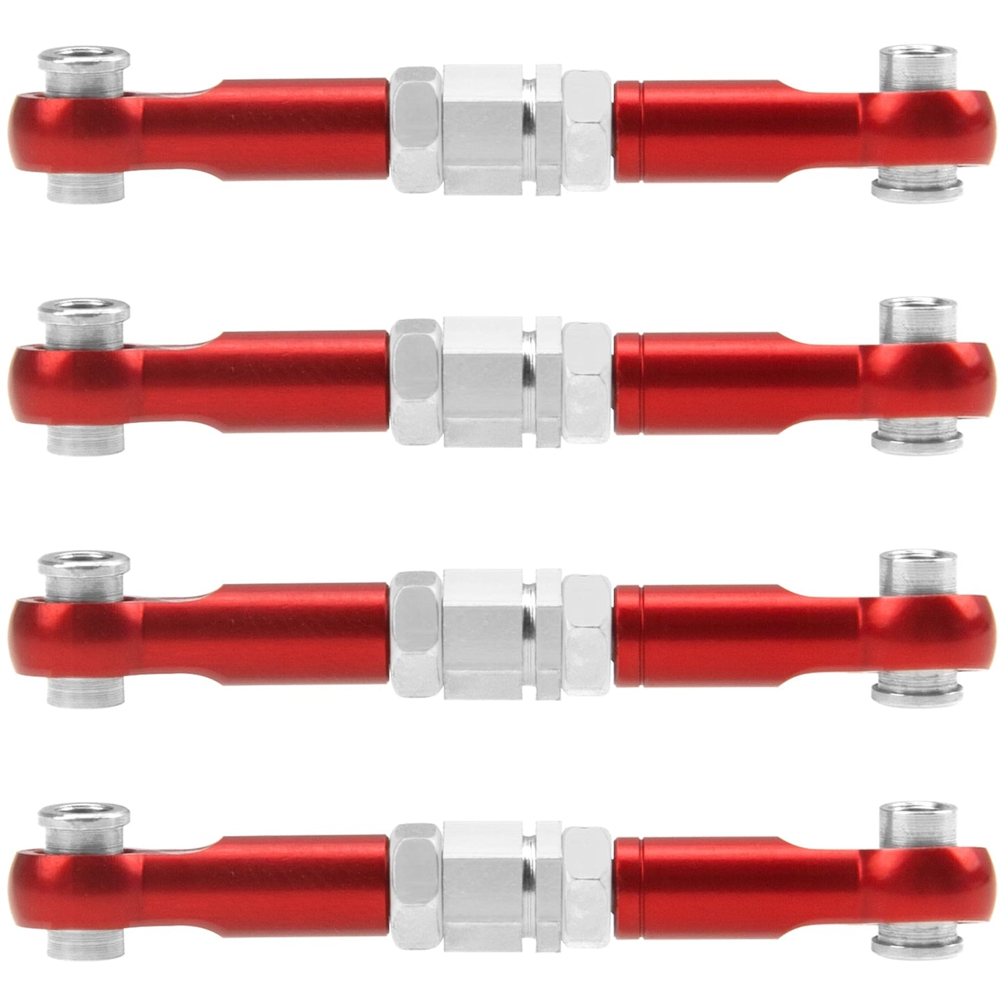 4Pcs ShareGoo Metal Steering Rod Servo Linkages Turnbuckle Compatible with Hyper Go MJX 16207 16208 16209 16210 H16BM H16GT H16D