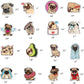100 Pack Cute Pug Dog Stickers For Water Bottle Car Laptop, Waterproof Aesthetic Trendy Sticker, Great Gift For Pug Lover Kids T