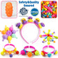FUNZBO Pop Beads Jewelry Making Kit for Ages 3-8, Large Colourful ABS Arts & Crafts Set, Model B0857F2LJX