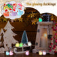 ROMROC 160Pcs Luminous Mini Christmas Resin Duck Miniature Glow in The Dark Ducks Christmas Decor Aquarium Ornament Dollhouse De