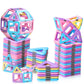 Dumma Magnetic Tiles Toys For 3 4 5 6 7 8+ Year Old Boys Girls Upgrade Macaron Castle Blocks Building Set For Toddlers Stem Creativity/Educational Toys For Kids Age 3-6 Christmas Birthday Gifts