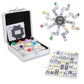 Nolie Mexican Train Dominoes Game, Double 12 Dominoes Set, Dot Dominoes With Aluminum Case