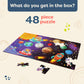 B. Toys – Floor Puzzle – 48-Piece Solar System Puzzle – Large 2 X 3 Feet Jigsaw Puzzle For Kids – Planets, Astronauts, Solar System, Space – 3 Years + – Gigantic Jigsaw - Solar System