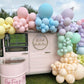 Bezente Pastel Balloons Latex Party Balloons 36 Inch - 8 Pack Jumbo Spring Macaron Balloons Large Round Latex Balloons For Birth