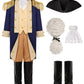 Gortykor Kids George Washington Costume Founding Father Costume For Boys American Colonial Uniform (8-10 Years)