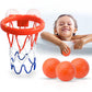 Marppy Bath Toys - Bathtub Basketball Hoop For Kids Toddlers - Mold Free Bath Toys With Suction Cup & 3 No Hole Balls - Shower And Bathtub Toys For Toddlers - Boys Girls