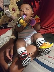 Garden Bug Baby Rattle Socks & Wrist Rattles Set