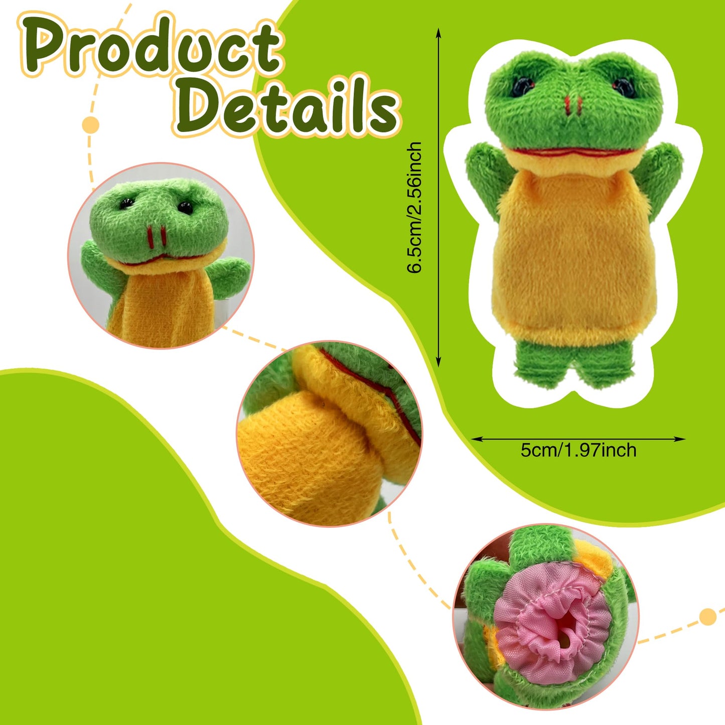 XIPEGPA 36 PCS Finger Puppets Set, Mini Stuffed Animals, Cotton, Multicolored, Small - Perfect for Storytelling, Teaching, and Party Favors